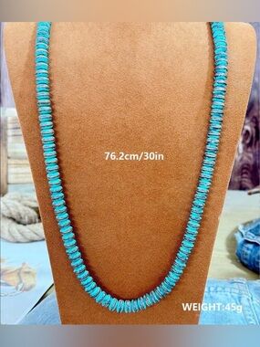 Turquoise Bead Necklace - Women Jewelry